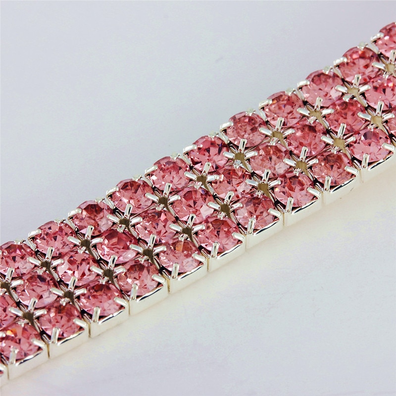2 Pcs Dog Collars Chain for Small Medium Dogs Iced Out Crystal Stones Tennis Bling Collar Chain for Pet Puppy- Silver 2025 - $16.99 –P10
