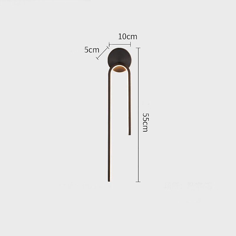 led vegglamper innendørs kobber, moderne led vegglampebelysning 21,4" lineær slankt rørformet gull veggmontert lampe for trapp, soverom 2025 - $165.99 –P8