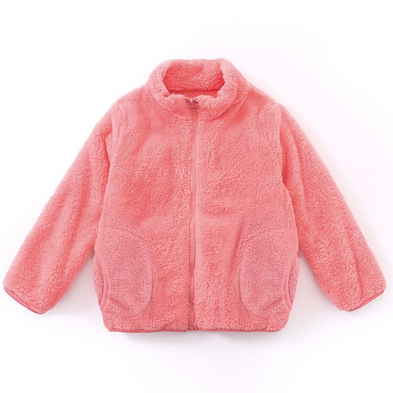Barn Pojkar Fleece-jacka Ytterkläder Ensfärgat Långärmad Dragkedja Täcka Utomhus Bomull Mode Dagligen Blå Purpur Rodnande Rosa Vinter Höst 7-13 år 2025 - $22.99 –P5