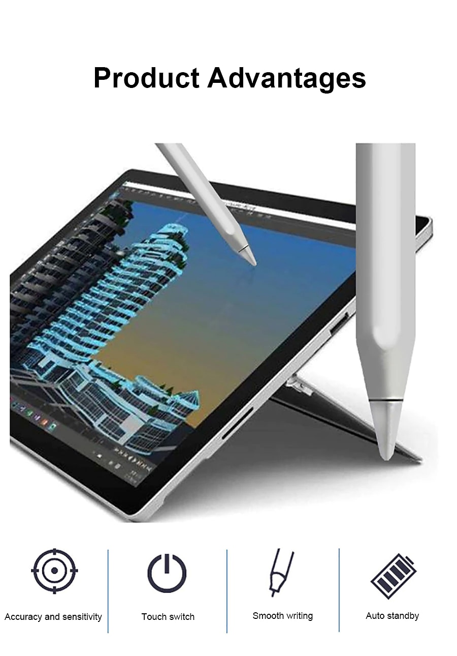 Universal Stylus Pens for Apple Samsung Huawei Touch Screens Rechargeable Digital Stylish Pen Pencil Universal for iPhone/iPad Pro/Mini/Air/Android and Most Capacitive Touch Screens 2025 - $32.99 –P4
