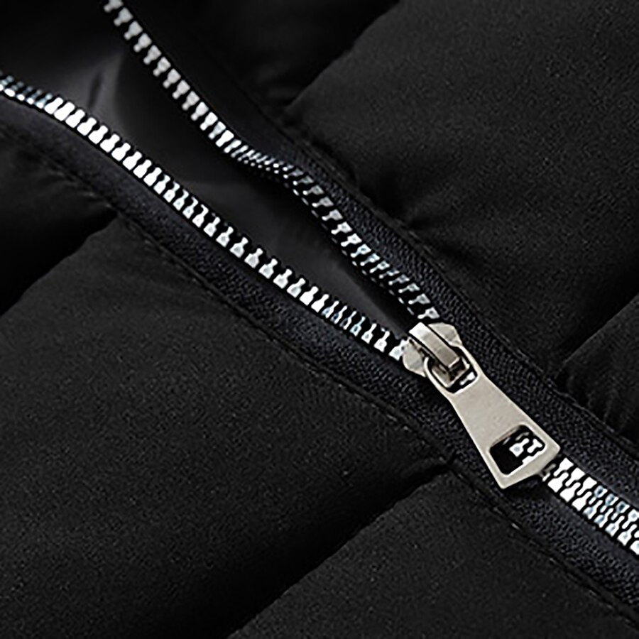Men's Puffer Vest Thermal Warm Breathable Lightweight Winter Autumn / Fall Solid Color Black White Red Blue Puffer Jacket 2025 - $35.99 –P9