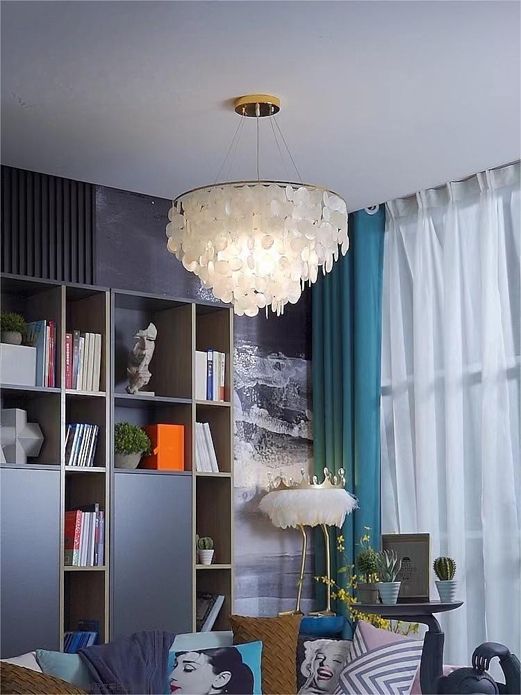 Lampadario 4 luci 50 cm scocca in metallo finiture verniciate moderno 110-120v / 220-240v del 2025 a $447.09 –P6