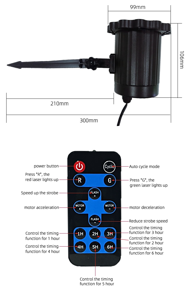 Christmas Projector Red and Green Laser Bell Christmas Tree Santa Claus Element Projector Remote Control Low-voltage plug Christmas Valentine's Day Indoor and Outdoor Decorative Lights 2025 - CAD $57.99 –P5