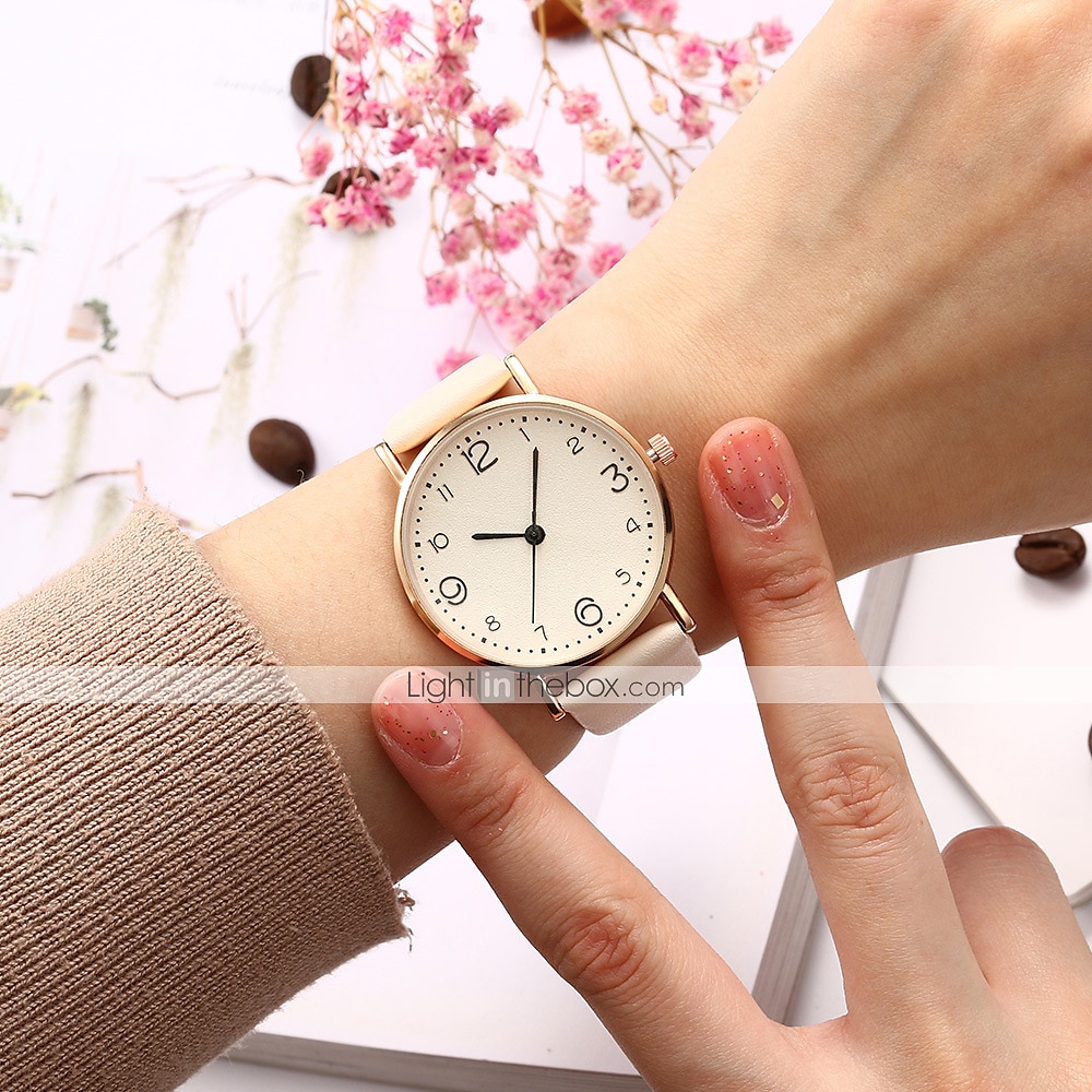 Armbandsur Digital klocka för Dam Analog-digital Digital Trendig Mode Ledigt Vattentät Kreativ Plast PU-läder Mode 2025 - $12.99 –P4