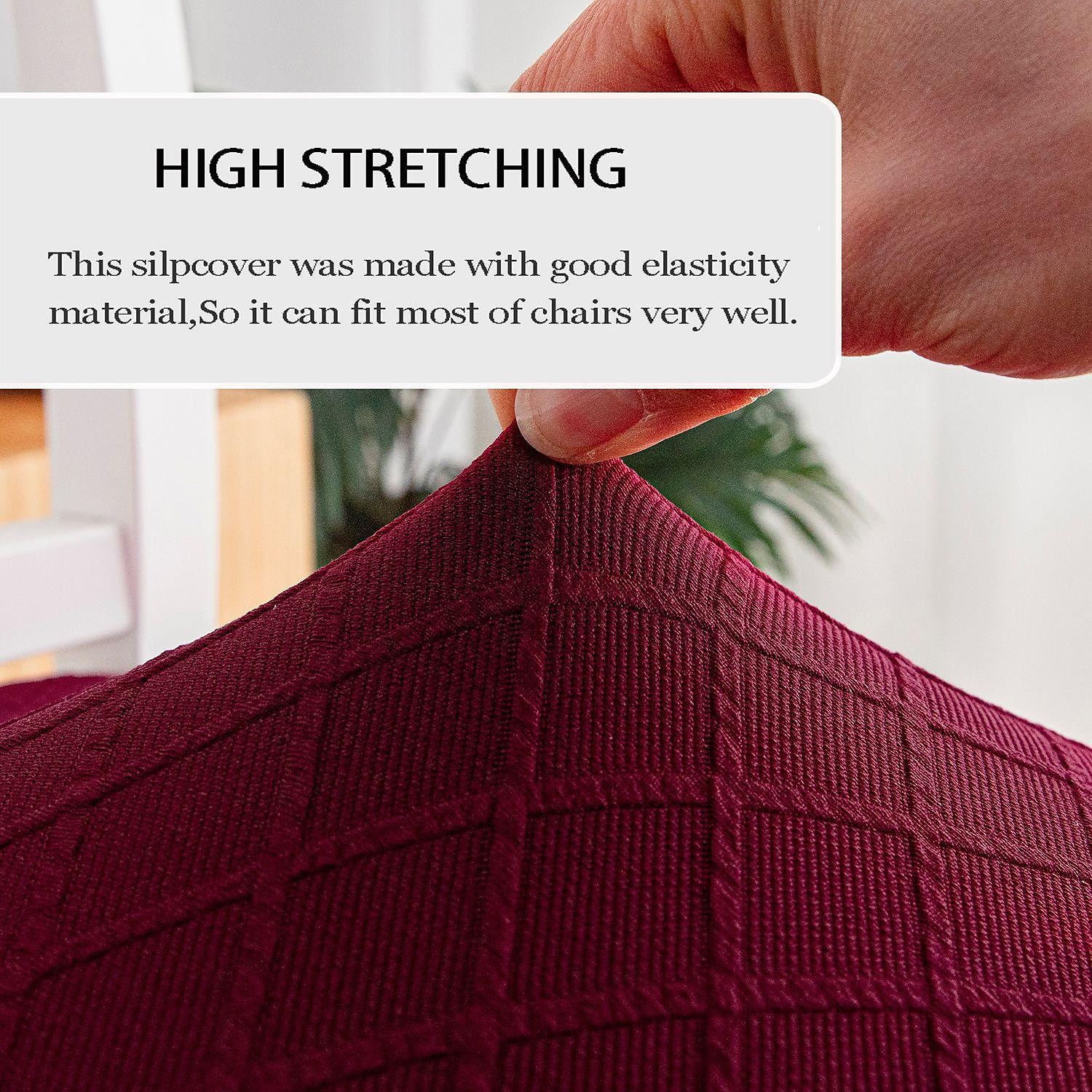 Dining Chair Covers Water Repellent Stretch High Back Dining Chair Cover Slipcover Spandex Chair Seat Covers with Elastic Band for Wedding,1 Pcs 2025 - $10.99 –P5