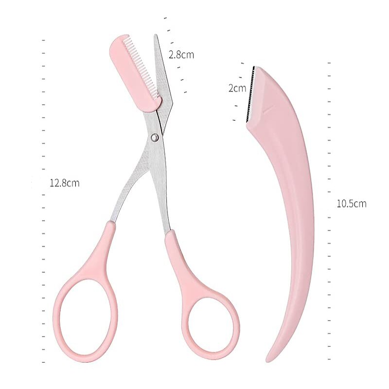 2Pack Eyebrow Shaping Tool Set Eyebrow Trimmer Scissors with Mini Comb Auxiliary Eyebrow Comb Scissors Eyebrow Trimmers Kit Eyebrow Trimming Tool for Man Woman 2025 - $10.49 –P6