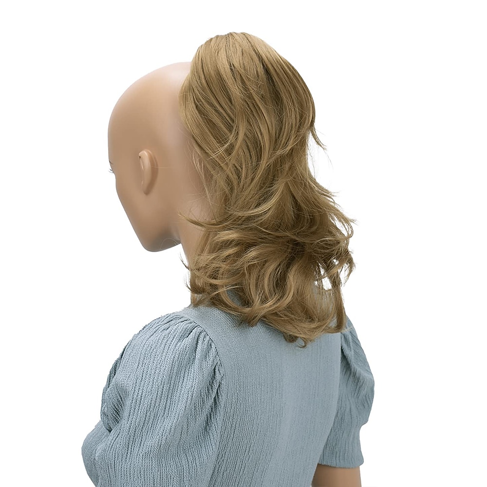 hairpiece extensions ponytail ογκώδη κυματιστό ξανθό μείγμα h136 2025 - $22.99 –P9
