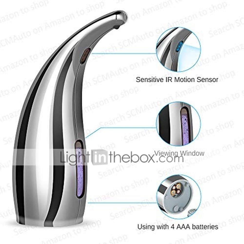 Soap Dispenser Touchless, No Touch Automatic Soap Dispenser for Kitchen, Bathroom, Shower (300ml, Silver) 2025 - $52.99 –P8