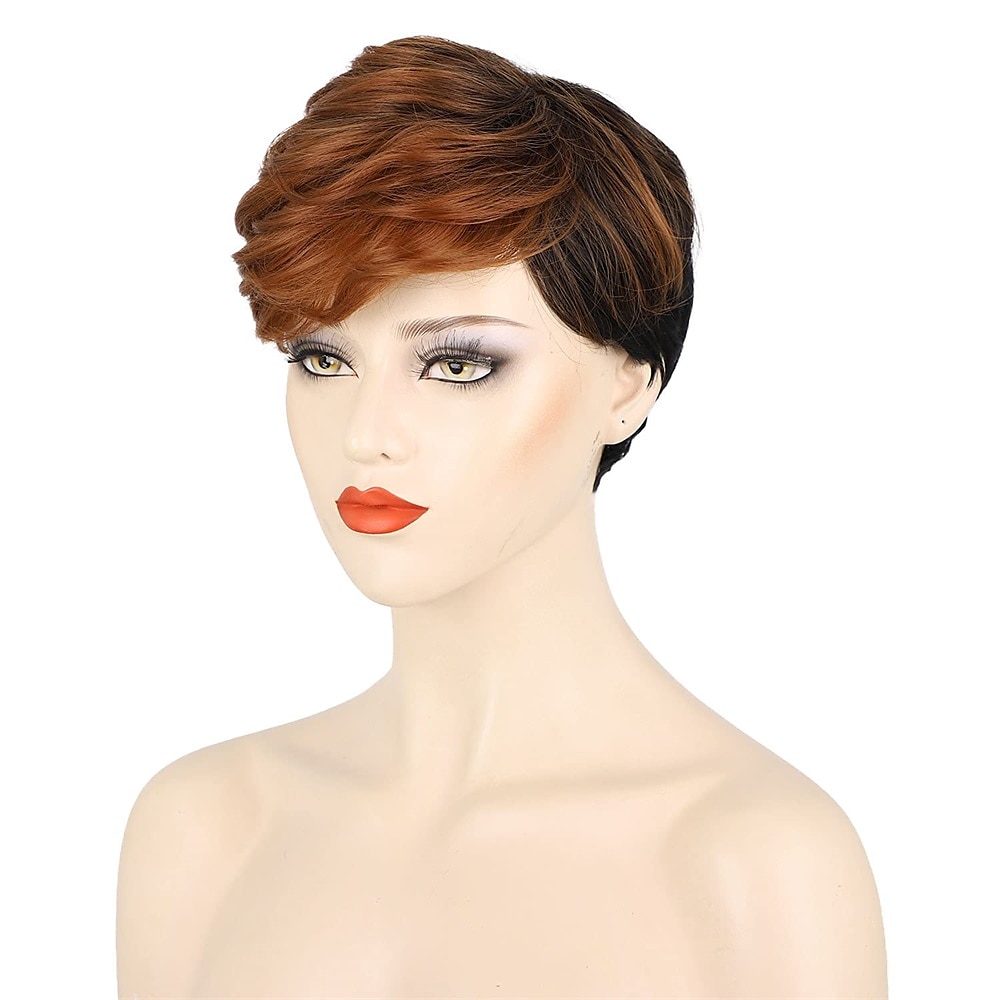 parrucca di capelli corti parrucche per le donne nere short pixie cut parrucche per le donne nere breve rettilineo parrucche nere delle signore parrucche sintetiche corte per le donne nere donne del 2025 a $24.99 –P10