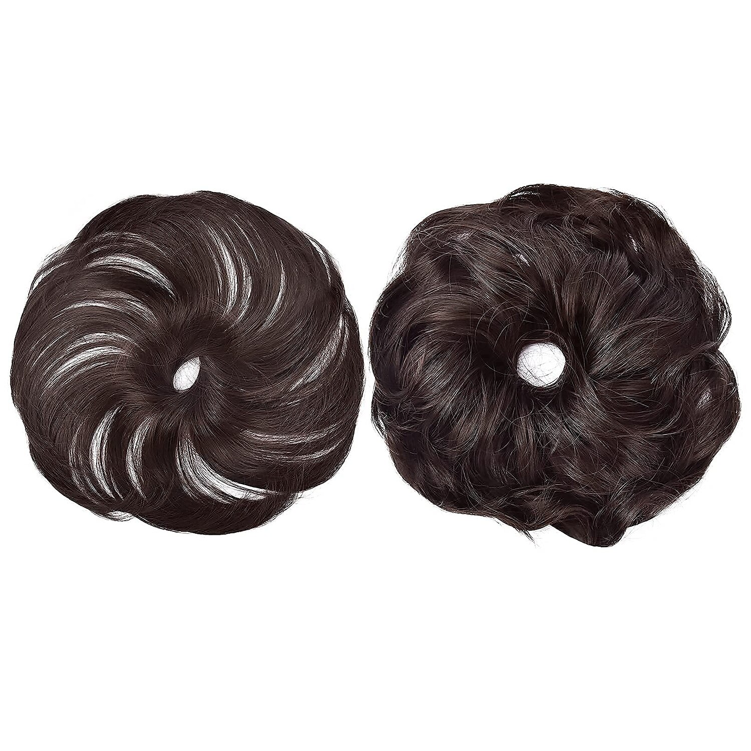 2pcs chignon désordonné chignon bouclé ondulé extensions de queue de cheval postiches cheveux chouchous wraps chignon pour femmes filles (plus chignon limité avec une longueur de cheveux plus longue de 2025 ? $18.49 –P14
