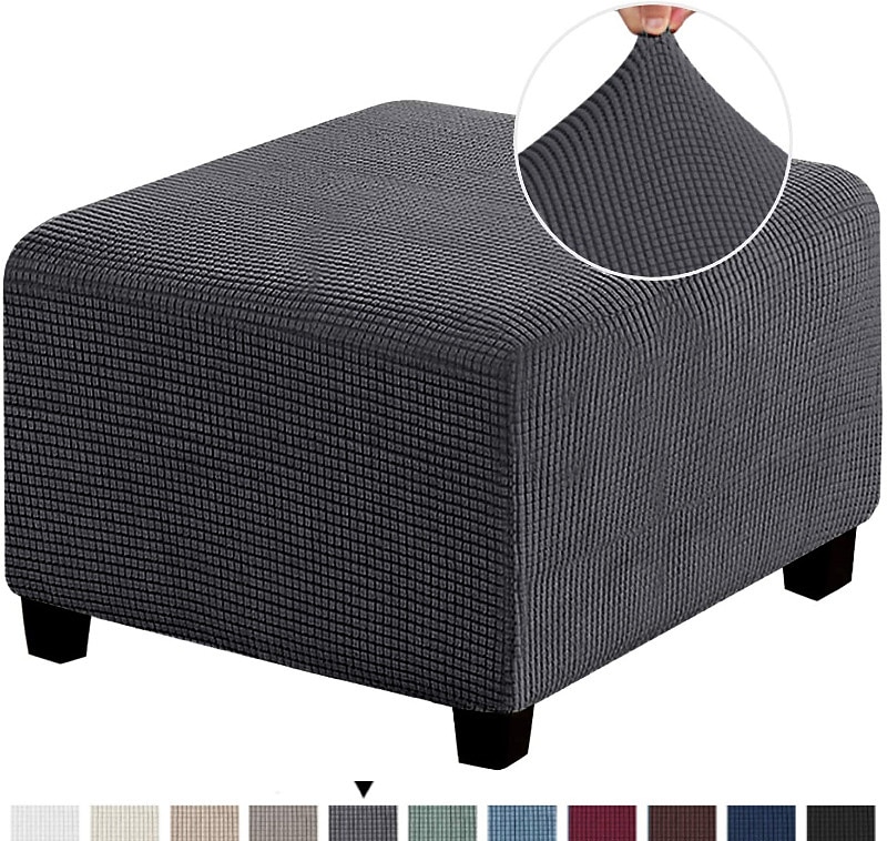 Capa otomana elástica capa otomana quadrada capa protetora para móveis dobrável para armazenamento banquinho protetor para móveis capa macia com fundo elástico de 2025 por $22.99 –P17