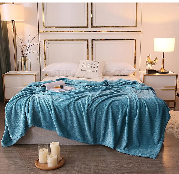 Fleece Throw Blanket Flannel Fleece Throw Blankets Soft Warm Plush Jacquard Weave Pattern Blanket for Bed, Sofa, Couch Lightweight Fuzzy Cozy Decorative Blankets 2025 - $9.99 –P1