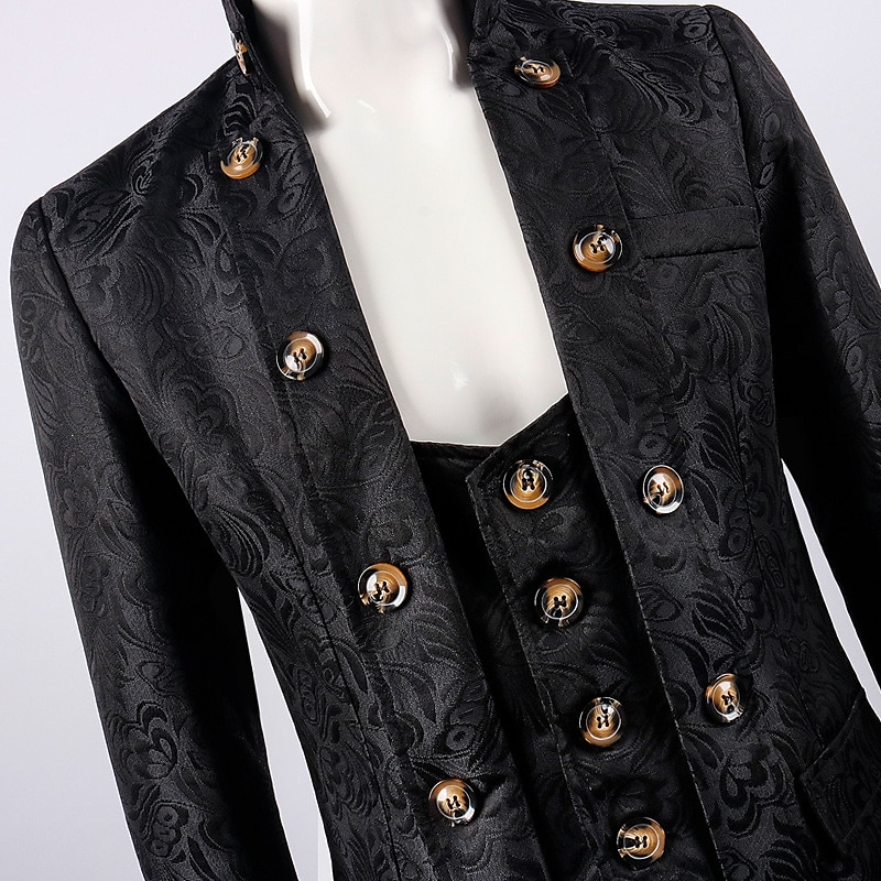Retrò Vintage Punk & Gotico Medievale Cappotto Mascherata Frac Fiera del Ren Principe Nobile Per uomo Reale Stile Steampunk Carnevale Mascherata Festa / Sera Adulti Cappotto del 2025 a $53.99 –P5