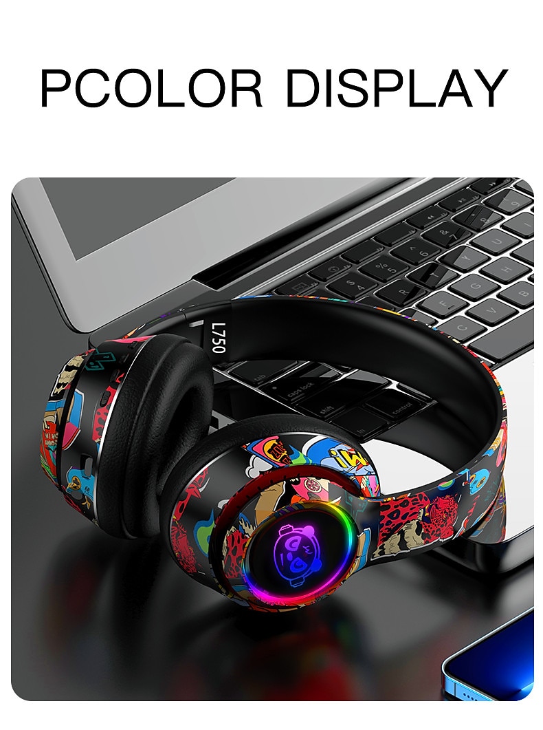 L750 Casque Gamer Sur l'oreille Bluetooth 5.1 Sportif Stéréo Couplage automatique pour Apple Samsung Huawei Xiaomi MI Usage quotidien Ordinateur PC Jeux sur téléphone portable de 2025 ? $31.99 –P4