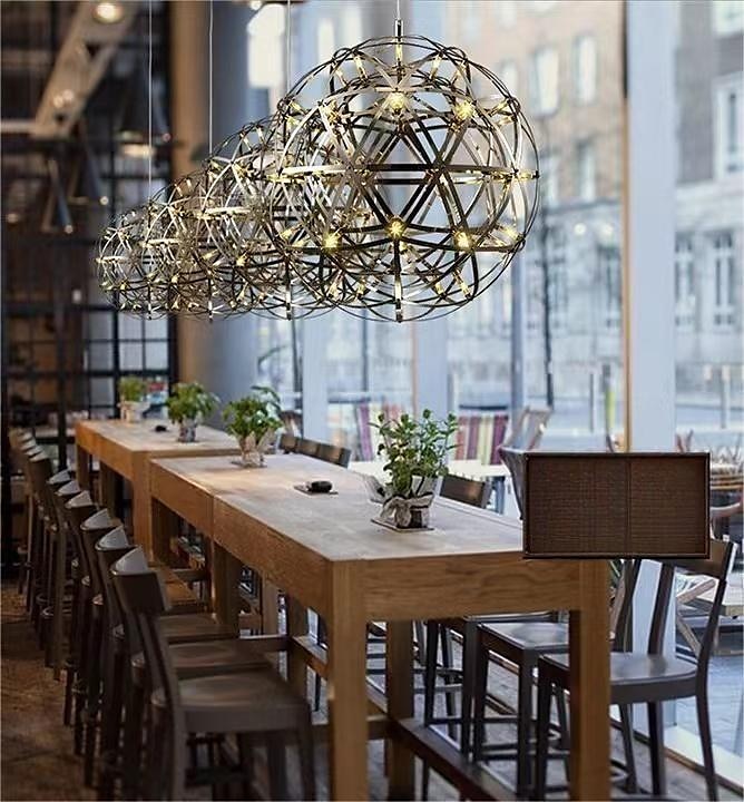 30 cm led pingente de luz led fogos de artifício e bola de faísca luminária de suspensão de teto globo de metal acabamentos pintados 110-120v 220-240v de 2026 por $177.99 –P6