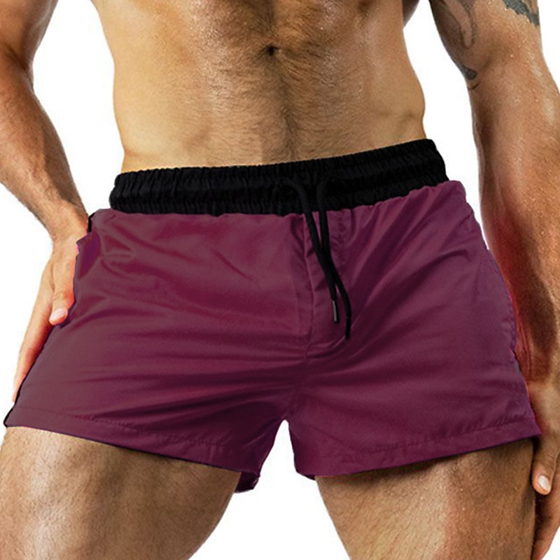 Homens Bermuda de Surf Shorts de Natação Calção Justo de Natação Shorts de verão Com Cordão Cintura elástica Imprimir Cor Sólida Conforto Respirável Curto Casual Diário Praia Moda Roupa de rua Rosa de 2025 por $6.39 –P11