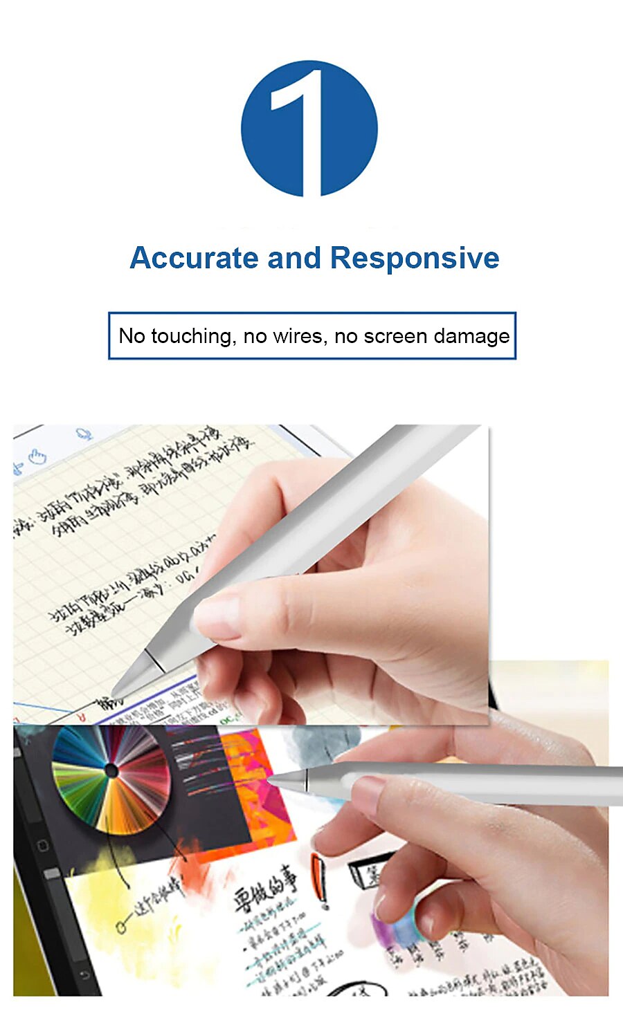 Universal Stylus Pens for Apple Samsung Huawei Touch Screens Rechargeable Digital Stylish Pen Pencil Universal for iPhone/iPad Pro/Mini/Air/Android and Most Capacitive Touch Screens 2025 - $32.99 –P5
