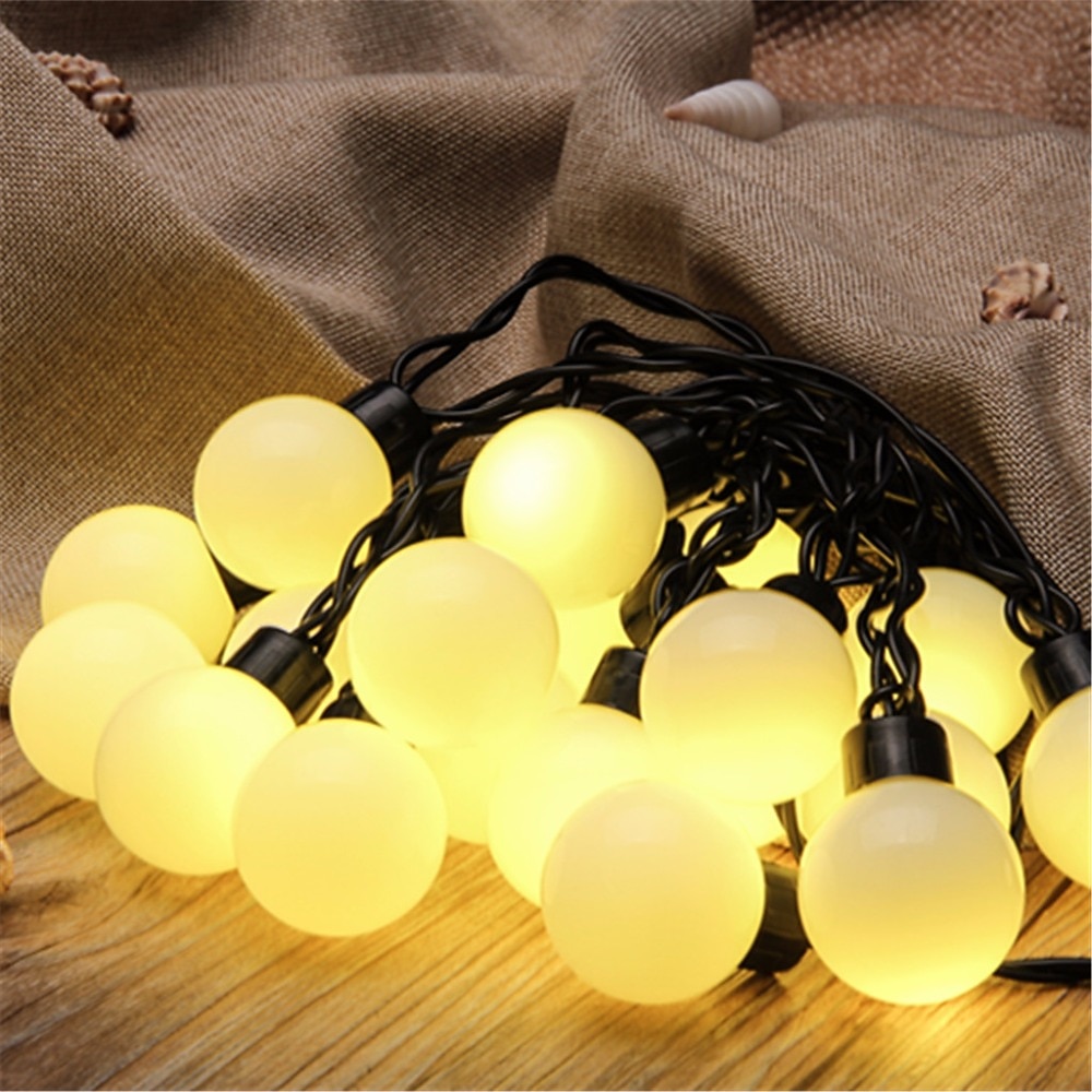 5m 50led linie neagră minge șir lumini de sărbători petrecere creativă vacanță lumini decorative de Crăciun 1 set 2025 - $31.99 –P2