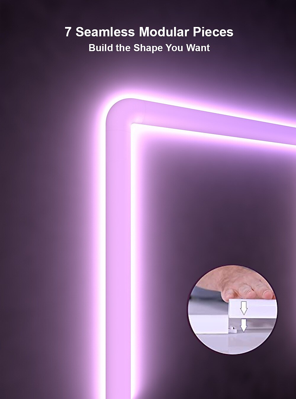 LED Smart Light RGBIC 3D Wall Light Glide Smart Wall Sconces for Gaming and Living Room Multicolor Customizable Music Sync Game Decor LED Light Bar Works with Alexa and Google Assistant 2025 - $91.99 –P9