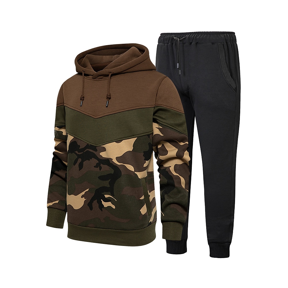 Hombre Tracksuit Sudadera 2 Piezas Calle Primavera Manga Larga Mantiene abrigado Transpirable Dispersor de humedad Aptitud física Corriendo Entrenamiento activo Ropa de deporte Ropa de Deporte Azul 2025 - $24.99 –P1