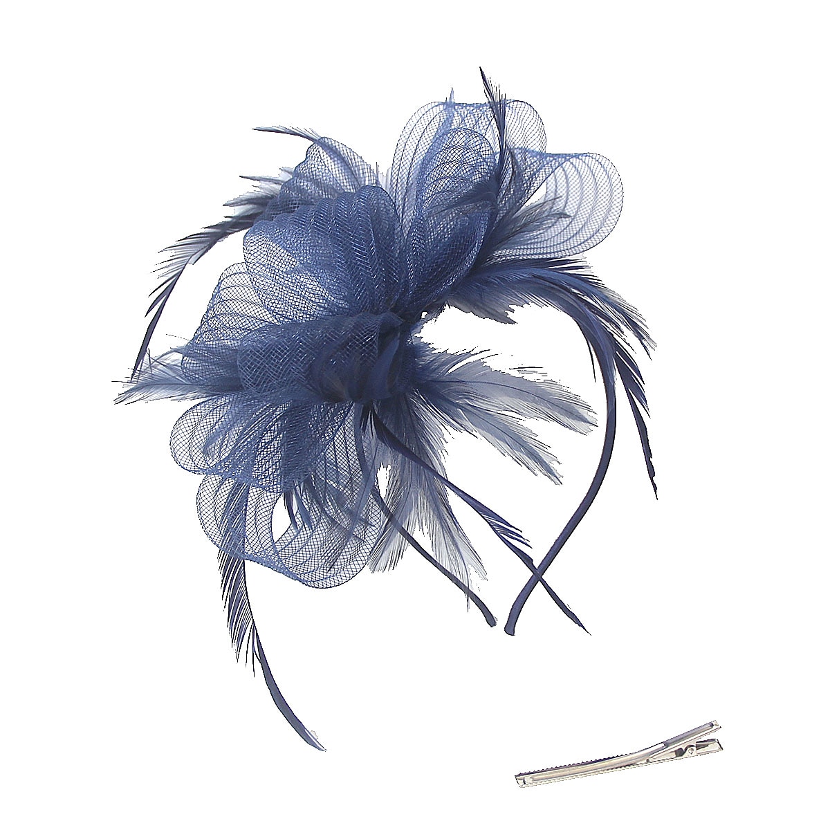 fascinators kentucky derby klobouk pokrývka hlavy organza polyester / polyamid kbelík klobouk párty / večer dovolená koktejl královský astcot vintage styl elegantní s nášivkami z peří pokrývka hlavy 2025 - $20.99 –P9