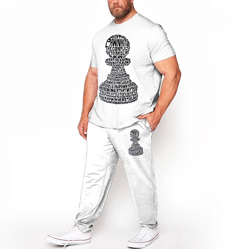 Hombre Animal León Impresión 3D 2 piezas Conjuntos de camisetas Conjuntos a juego Manga Corta Pantalones largos Cuello Barco Moda Ropa de calle Casual Exterior Diario Deportes Impresión 3D Primavera 2026 - $42.99 –P1