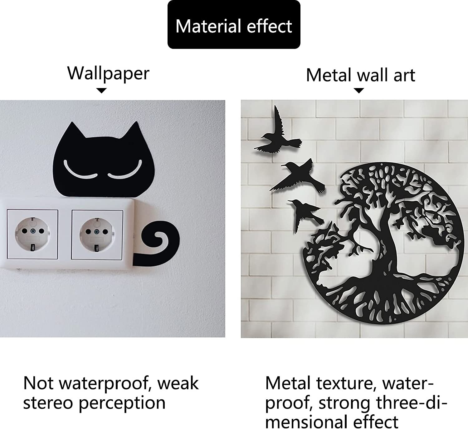 металлическое дерево жизни, настенное искусство, большое дерево жизни и птицы мира, настенная табличка, декоративная садовая художественная подвесная скульптура 2026 - $28.99 –P4