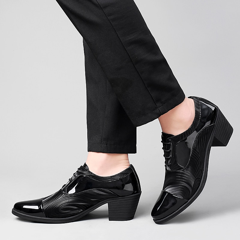 miesten kiiltonahkaiset mekkokengät – tyylikkäät muodolliset oxford-nauhakorkonauhat erikoistilaisuuksiin 2026 - $64.99 –P14