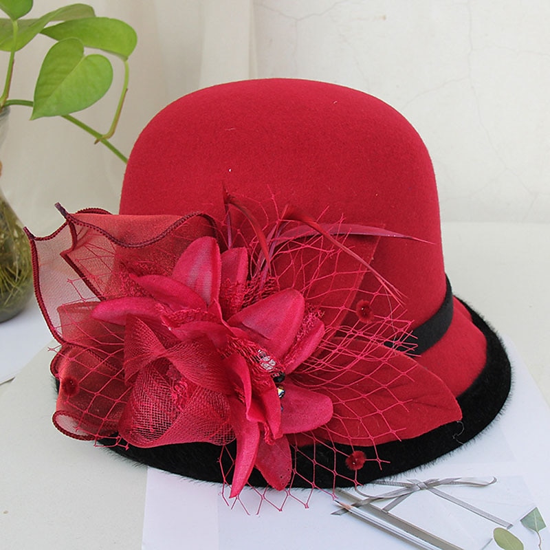 kentucky cappello derby autunnale cappelli da sposa piume artificiali misto poli/cotone bombetta/cloche cappello alla pescatora cappello fedora casual vacanza stile vintage elegante con applicazioni del 2025 a $18.99 –P10