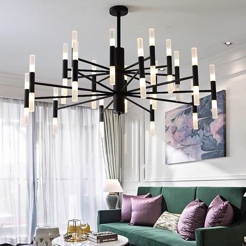 LED Pendant Lights Modern Lighting 30-Light Living Room,39" Chandelier Lighting Island Frosted Glass Lampshade G9 Lamp Socket led Lights Fixture Flush Mount 2025 - $601.89 –P5
