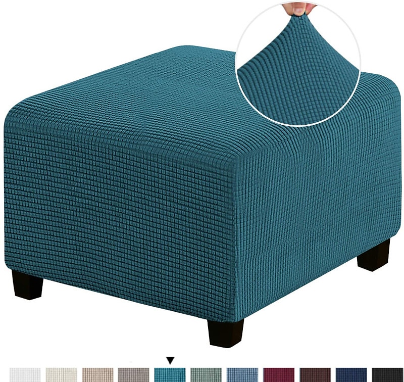 Capa otomana elástica capa otomana quadrada capa protetora para móveis dobrável para armazenamento banquinho protetor para móveis capa macia com fundo elástico de 2025 por $22.99 –P19