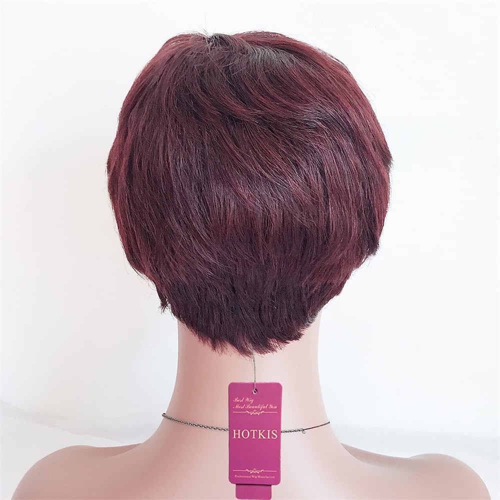 perruques courtes courtes perruques de lutin pour les femmes noires perruques courtes coupe de lutin perruques pour les afro-américains bourgogne courtes perruques de lutin de 2025 ? $23.99 –P6