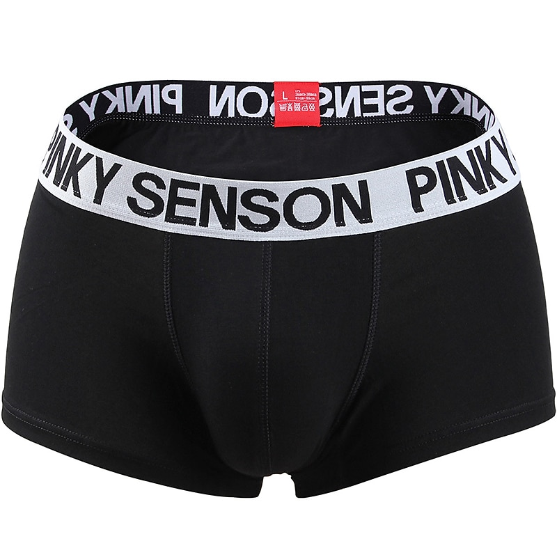 Herren 3 Pack Unterwäsche Unterwäsche Boxer Slip Polyester-Baumwoll-Gemische Waschbar Komfortabel Buchstabe Tiefe Hüfthöhe Schwarz Weiß 2025 - $12.99 –P6