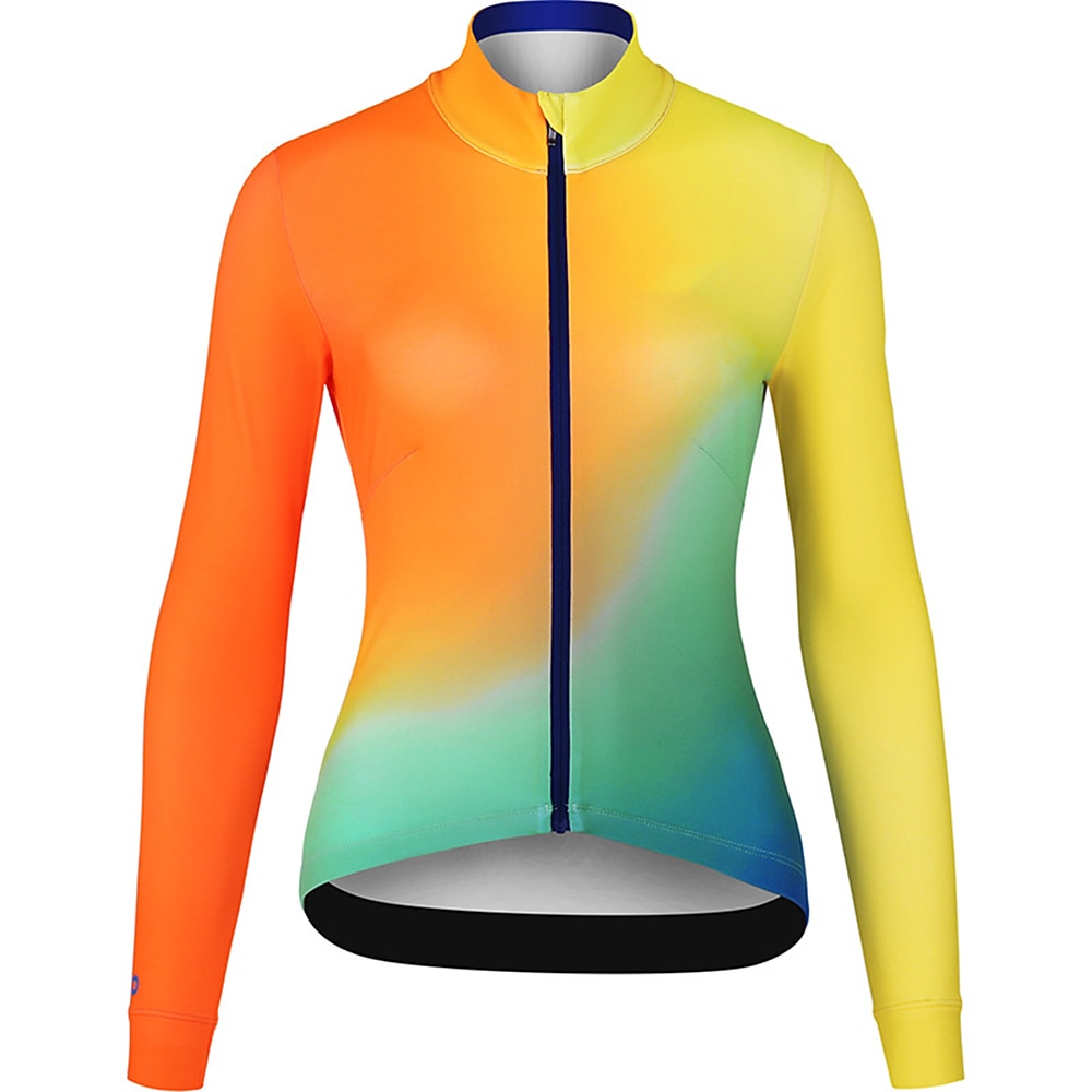 Mujer Maillot de Ciclismo Degradado Manga Larga Bicicleta Maillot Camiseta con 3 bolsillos traseros MTB Bicicleta Montaña Ciclismo Carretera Secado rápido Bandas Reflectantes Bolsillo trasero 2026 - $34.99 –P15