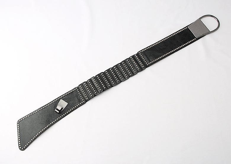 Dámské Široký pásek Korzetový pásek PU kůže Spona zdarma Nýtový dekor gotický Vintage Retro Párty Denní Černá M kód (70~90 pas) Černá velikost S (60~80 pas) 2025 - $11.99 –P2