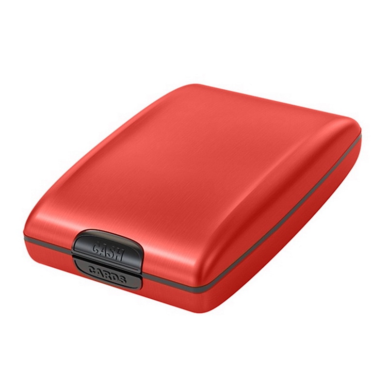 Portafoglio portacarte di credito da scrivania portacarte da visita custodia portacarte in acciaio inox plastica ABS portacarte per donne uomini del 2025 a $11.99 –P6
