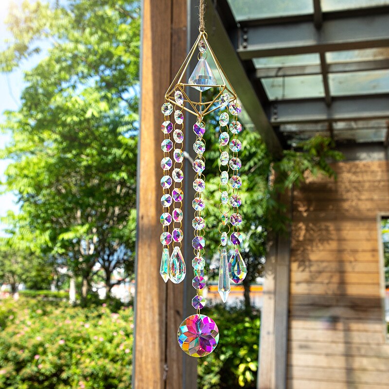 1PC Light Shadow Crystal Wind Chime Pendant Room Window Decoration Sunshine Catcher 2025 - $21.99 –P7
