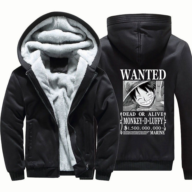 One Piece Monkey D. Luffy Hoodie Anime Outerwear Anime Graphic For Couple's Men's Women's Adults' Hot Stamping Casual Daily 2025 - $40.99 –P2