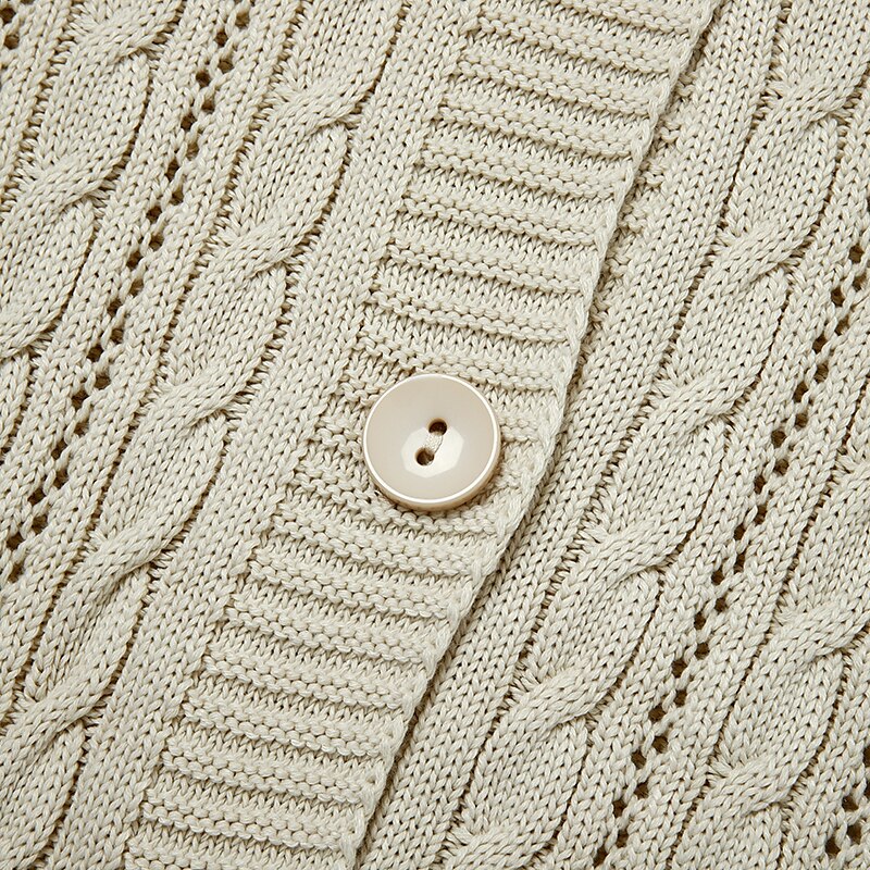 Women's Cardigan Sweater Open Front Crochet Knit Knit Knitted Fall Winter Cropped Daily Holiday Casual Long Sleeve Solid Color Beige S M L 2023 - US $37.99 –P7