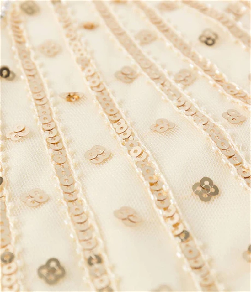 Anni Ruggenti Anni 1920 Midi Vestito Abito Flapper Abito da Ballo Taglie Forti Normale Senza maniche Il grande Gatsby Charleston Invitato al matrimonio Paillettes Scollo a V Costume Per donna del 2026 a $44.99 –P8