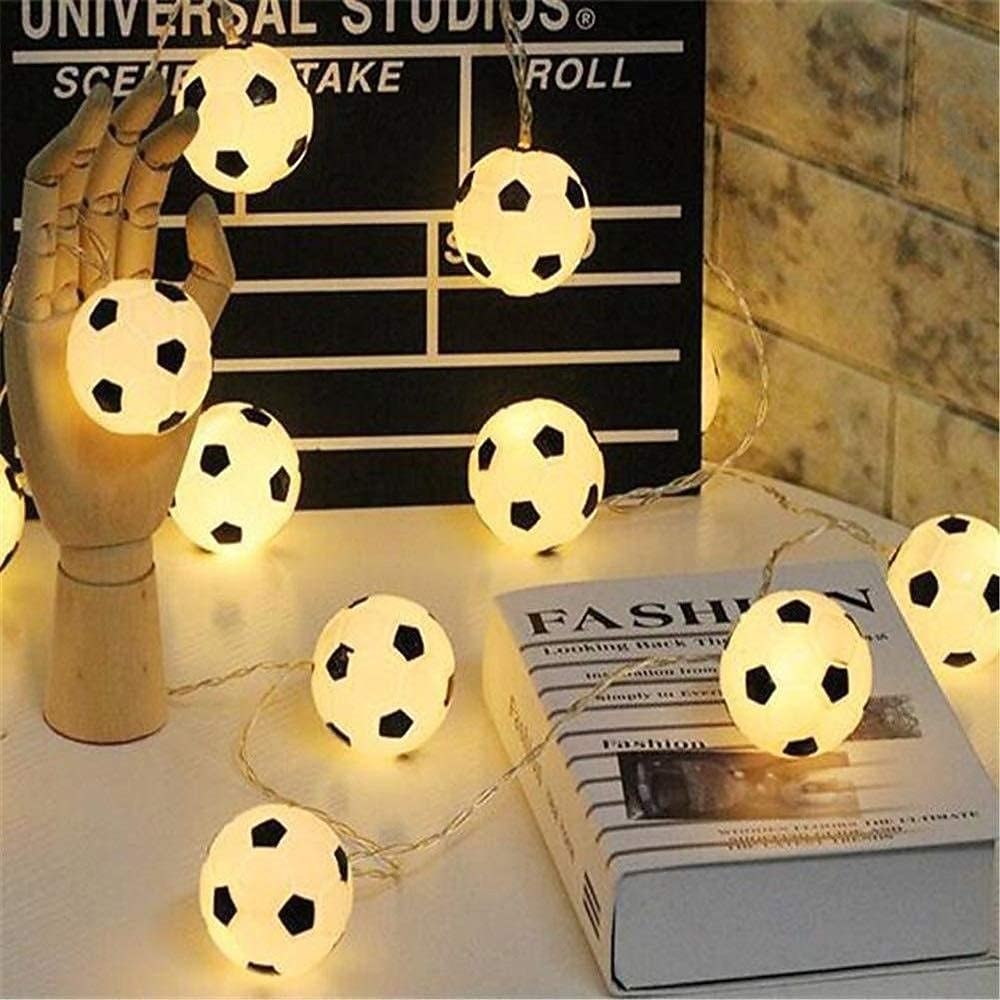 LED Football String Lights World Soccer  3M 1.5M Battery or USB Operation World Soccer DIY Football Fairy Lights Bar KTV Club Party Children's Room Decoration 2026 - $18.99 –P14