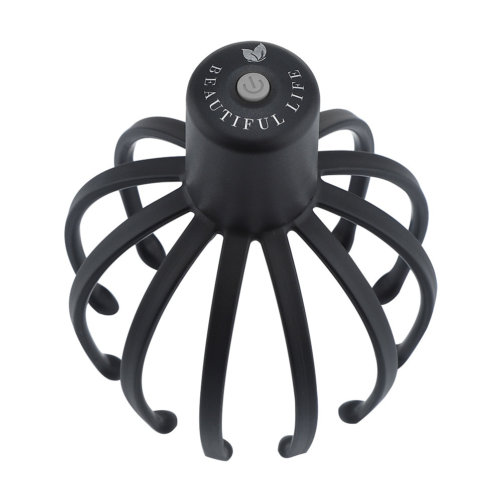 massageador de couro cabeludo elétrico garra de polvo sem mãos terapêutico arranhador de cabeça alívio estimulação capilar recarregável presente de alívio de estresse de 2025 por $43.99 –P1