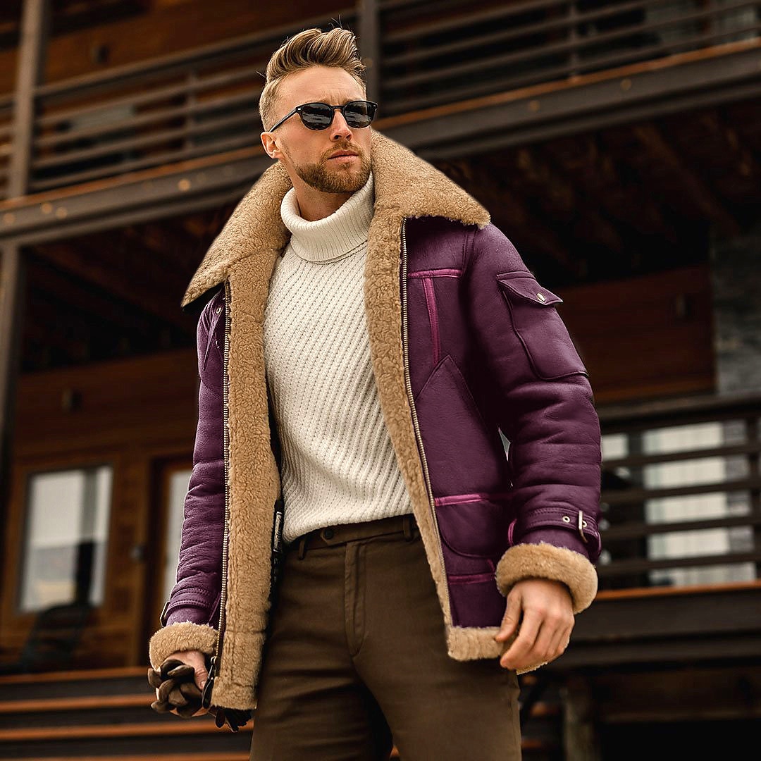 Mens burgundy 2024 winter coat