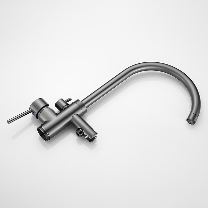 rubinetto per vasca montaggio a pavimento riempimento vasca autoportante rubinetti doccia ad alto flusso in ottone con rubinetti miscelatori doccia portatili bocca girevole (grigio canna di fucile) del 2025 a $372.59 –P2