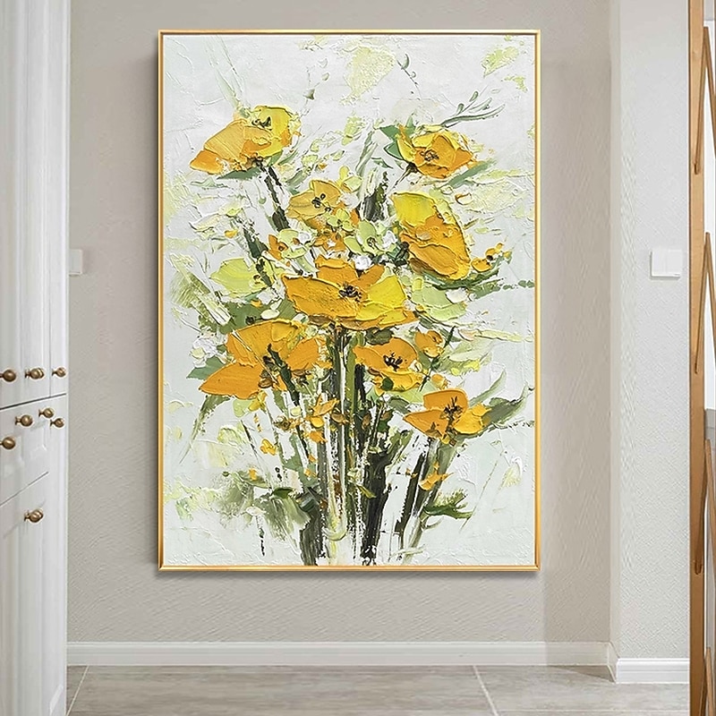 Handmade Hand Painted Oil Painting Wall Modern Fashion Abstract Flower Canvas Painting Home Decoration Decor Rolled Canvas Paingtings 2026 - $139.99 –P9