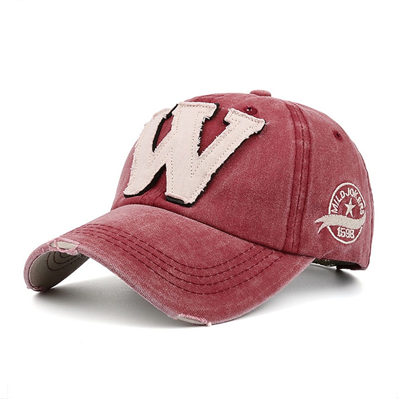 Муж. Бейсболка Черный Винный Хлопок Изысканный и современный Одежда для отдыха на природе На каждый день Буквы 2025 - $9.49 –P6