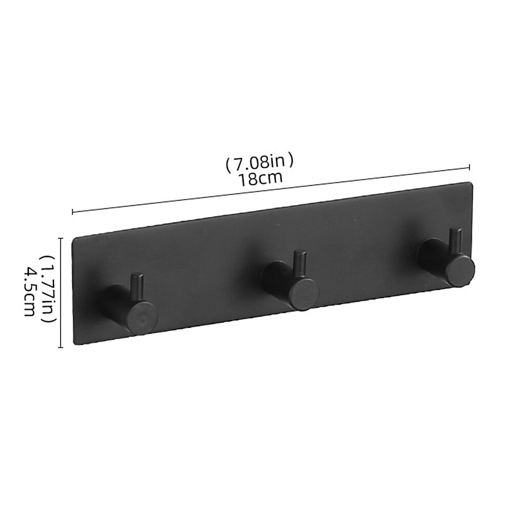 ganchos de pared autoadhesivos ganchos para batas baño 304 gancho de acero inoxidable cocina baño gancho perforado libre gancho único puerta trasera metal perchero 2025 - $9.99 –P15