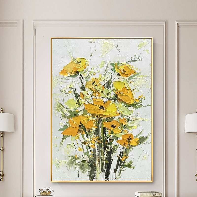 Handmade Hand Painted Oil Painting Wall Modern Fashion Abstract Flower Canvas Painting Home Decoration Decor Rolled Canvas Paingtings 2026 - $139.99 –P6