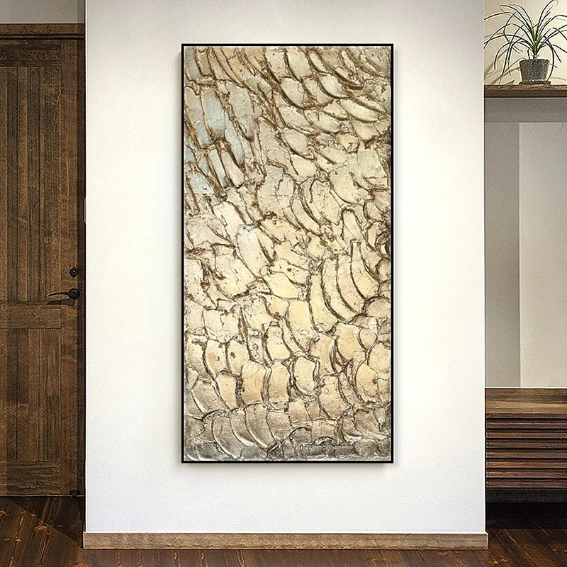 pintura a óleo artesanal lona decoração da arte da parede moderna textura dourada abstrata para decoração de casa pintura sem moldura enrolada de 2026 por $91.99 –P3