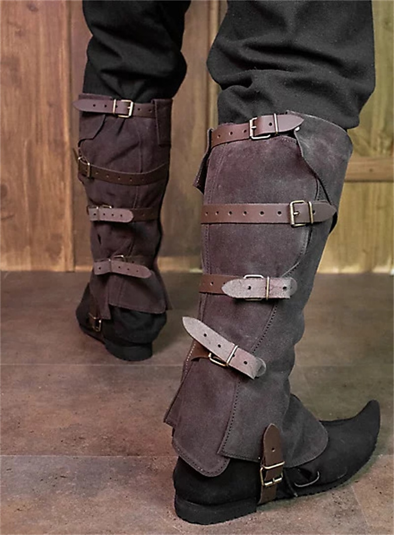 Středověké Renesanční Leg Warmers Kamaše Návleky na boty Pirát Viking Ranger Lukostřelba Maškarní kostým Pánské Unisex Pirát Fantazie Plesová maškaráda Večírek Dospělé Kryt obuvi 2025 - $34.99 –P8